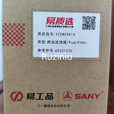 Фильтр топлива SY55/SY60/SY85/SY95/SY215/SY305/SY485/SY500 60201220 Sany применяется к 4JG1/4JJ1/4BG1/6HK1/6WG1